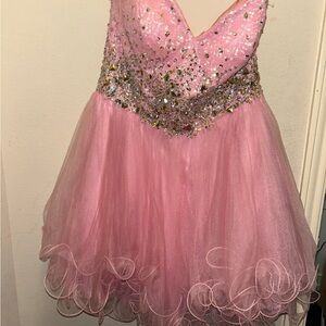 Pink Sparkle Teen Dress